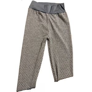 Gray & Black Patterned Leggings